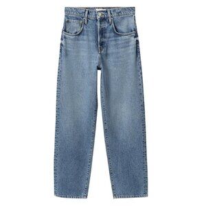 MNG Denim Bambi Loose Fit Straight Leg Relaxed Wide High Rise Waisted Jeans Pant